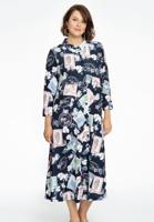 Yoek Blouse-jurk STAMPS | Blauw | Maat 50/52