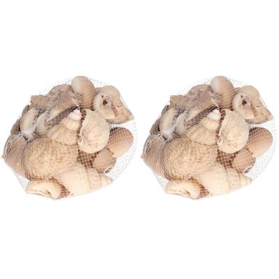 2x zakjes decoratie/hobby zeeslak schelpen 400 gram