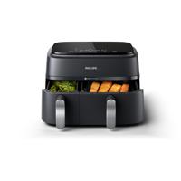 Philips 3000 series NA351/00 friteuse Dubbel 9 l Vrijstaand 2750 W Heteluchtfriteuse Grijs