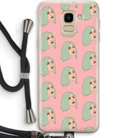 King Kylie: Samsung Galaxy J6 (2018) Transparant Hoesje met koord