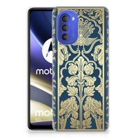 Motorola Moto G51 5G TPU Case Beige Flowers - thumbnail