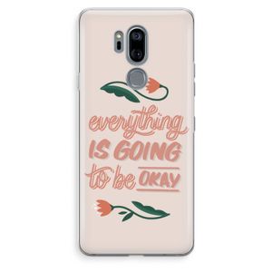 Optimistic flower girl: LG G7 Thinq Transparant Hoesje