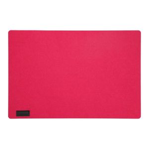 Rechthoekige placemat met ronde hoeken polyester fuchsia roze 30 x 45 cm