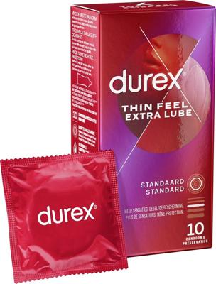 Durex Thin Feel (Extra Lube) Condooms 10 stuks
