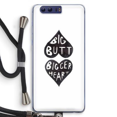 Big butt bigger heart: Honor 9 Transparant Hoesje met koord