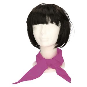 Verkleed bandana/sjaaltje/zakdoek - paars - kleuren thema - Carnaval accessoires   -