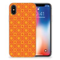 Apple iPhone X | Xs | TPU bumper | Batik Oranje
