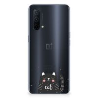 OnePlus Nord CE 5G Telefoonhoesje met Naam Cat Good Day