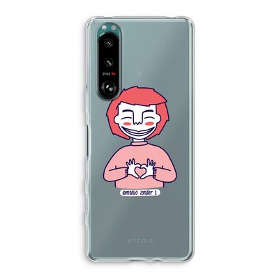 Hartje: Sony Xperia 5 III Transparant Hoesje