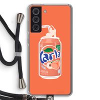 S(peach)less: Samsung Galaxy S21 FE Transparant Hoesje met koord