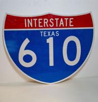 Interstate 610 Texas Verkeersbord - 76 x 61cm - Origineel