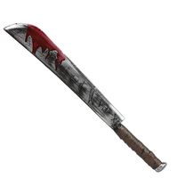 Grote machete/zwaard met bloed - plastic - 74 cm - Halloween/ridders verkleed wapens - thumbnail