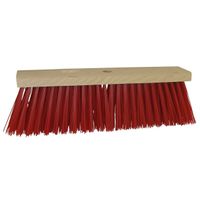 Bezemkop buiten - rood - FSC hout/kunstvezel - 40 cm