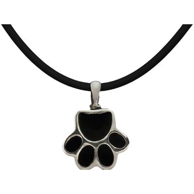 Dames hanger Pet Zen 15 X 17 MM Zwart Zilverkleurig