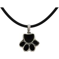 Dames hanger Pet Zen 15 X 17 MM Zwart Zilverkleurig