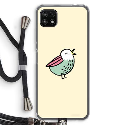Birdy: Samsung Galaxy A22 5G Transparant Hoesje met koord