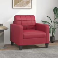 Fauteuil 60 cm kunstleer wijnrood Fauteuil 60 cm kunstleer wijnrood