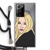 Mary Kate: Samsung Galaxy Note 20 Ultra / Note 20 Ultra 5G Transparant Hoesje met koord
