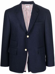 Thom Browne blazer en laine à simple boutonnage - Bleu