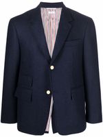 Thom Browne blazer en laine à simple boutonnage - Bleu - thumbnail