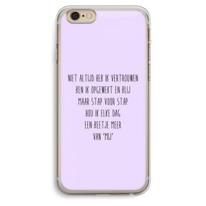 Zelfvertrouwen: iPhone 6 Plus / 6S Plus Transparant Hoesje