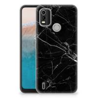 Nokia C21 Plus | TPU | Siliconen hoesje | Marmer Zwart - Origineel Cadeau Vader