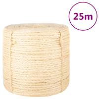 VidaXL Touw 6 mm 25 m 100% sisal