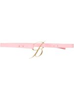 Blumarine patent logo-buckle belt - Rose - thumbnail