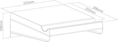 CONTEC Ct wall presenter bikeart shelf black/walnut