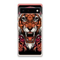 Tiger and Rattlesnakes: Google Pixel 6 Transparant Hoesje