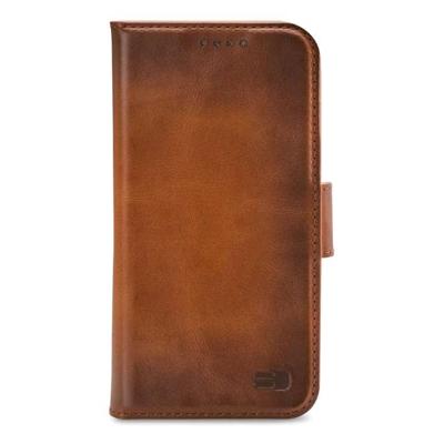 Senza Desire Leather Wallet Apple iPhone 14 Pro Max Burned Cognac