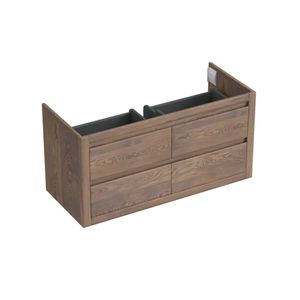 Onderkast Forzalaqua Gela 120x51x60 cm 4 Softclose Lades Eiken Havanna Forzalaqua