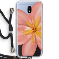 Pink Ellila Flower: Samsung Galaxy J3 (2017) Transparant Hoesje met koord
