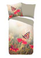 Good Morning Dekbedovertrek "bloemen en vlinders" - Multi - (155x220 cm) - Katoen