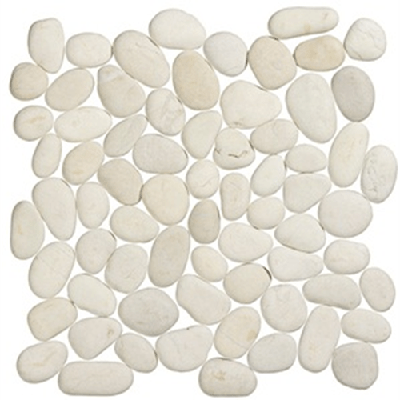 Terre d&apos;Azur Stone Pebbles White 30x30 cm