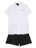 John Richmond Junior lot de deux bermudas en lin - Blanc