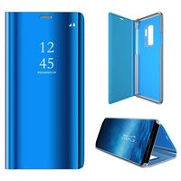 Luxe Mirror View Samsung Galaxy S9+ Flip Case - Blauw