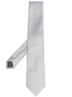 Canali cravate Solid en soie - Gris