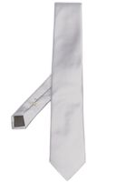 Canali cravate Solid en soie - Gris