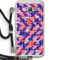 Skew Blush 3: Samsung Galaxy J3 (2016) Transparant Hoesje met koord