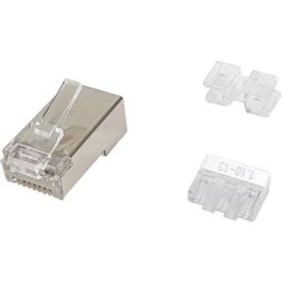 Equip 121147 kabel-connector RJ-45 Gesatineerd staal, Transparant