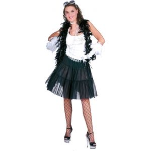 Zwarte petticoat voor dames