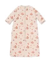 HEMA Slaapzak met afneembare mouwen velvet 3.0tog bloemen beige (beige)