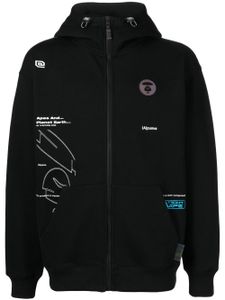 AAPE BY *A BATHING APE® hoodie zippé à patch logo - Noir