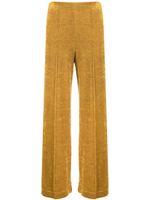 Viktor & Rolf pantalon en velours à coupe ample - Jaune