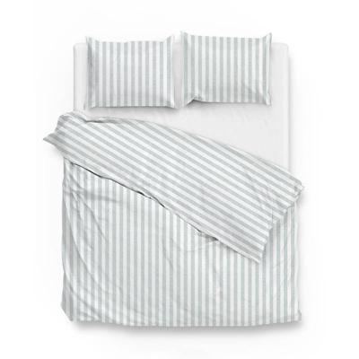 Dekbedovertrek Banda Di Lino Mint Green Strepen 140x200 Cm Zo!Home - Dekbed-Discounter.nl