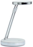 MAUL bureaulamp LED Puck op voet, verschuifbaar in hoogte, daglicht wit licht, wit - thumbnail