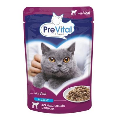 PREVITAL Veal in gravy - nat kattenvoer - 100g