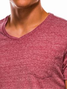 Ombre - heren T-shirt bordeaux rood