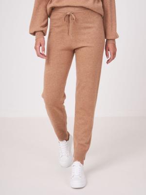 Gebreide joggingbroek van cashmere-mix
